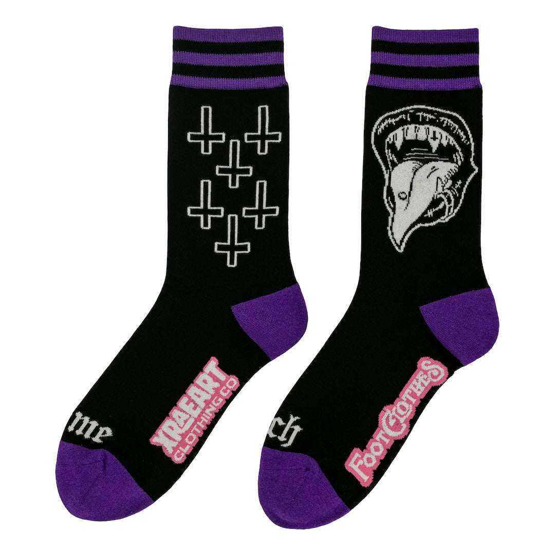 Bite Me Bitch Crew Socks - ResirWrecked Costumes