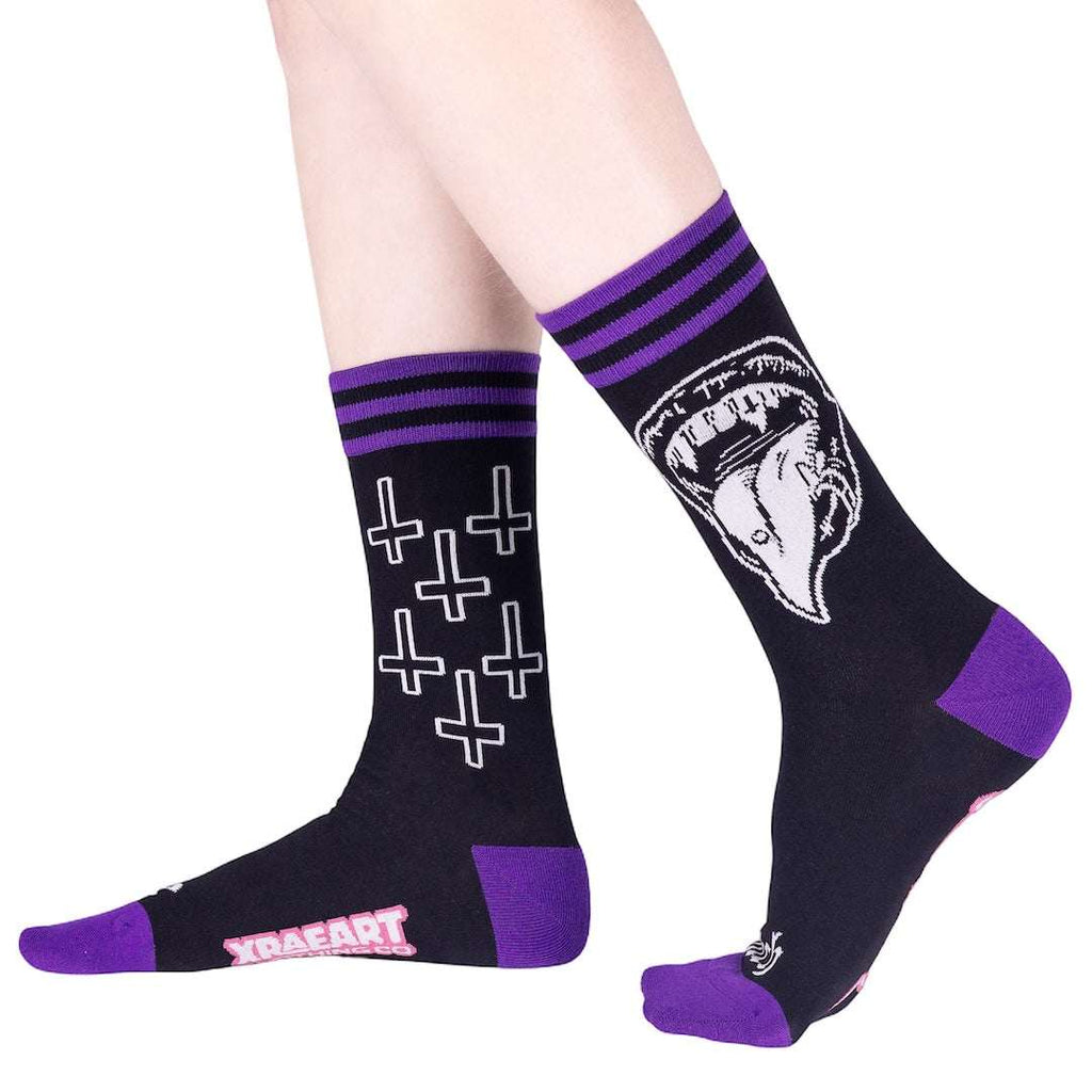 Bite Me Bitch Crew Socks - ResirWrecked Costumes