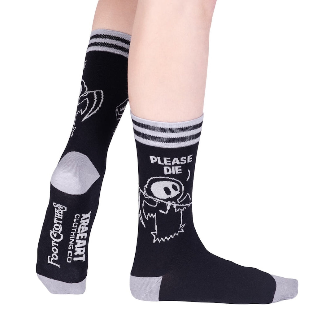 Please Die Crew Socks - ResirWrecked Costumes