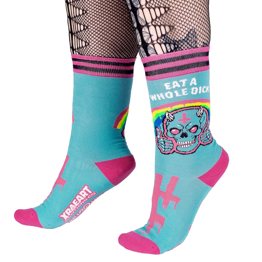 Friendly Advice Crew Socks - ResirWrecked Costumes