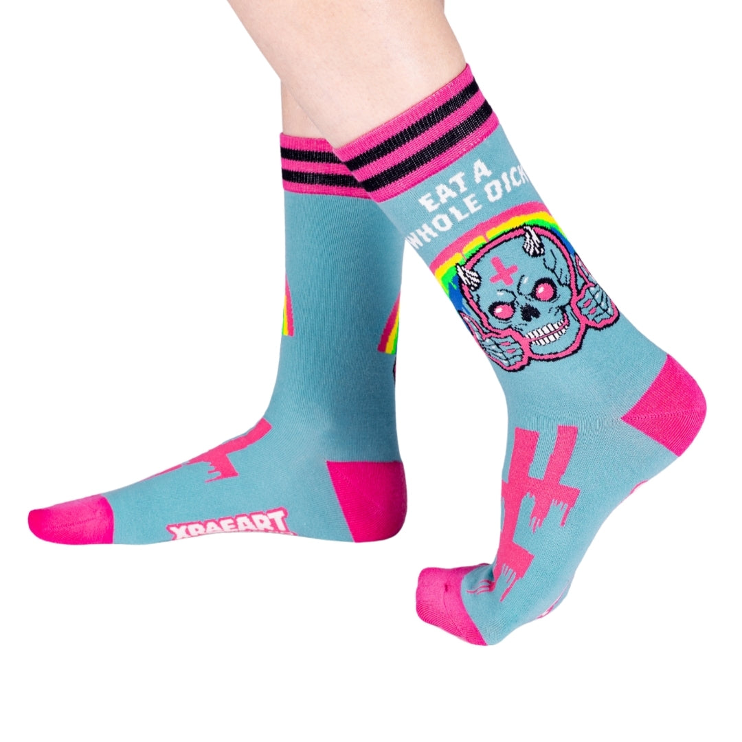 Friendly Advice Crew Socks - ResirWrecked Costumes