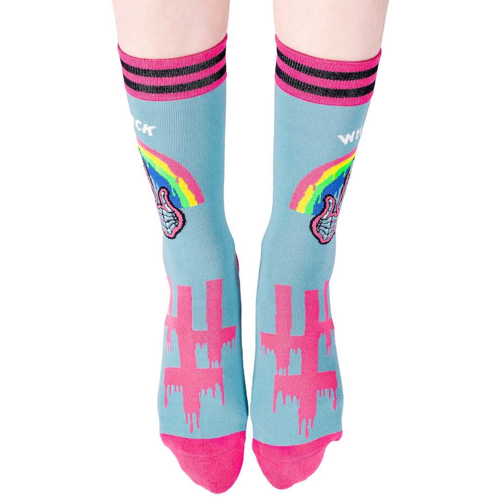 Friendly Advice Crew Socks - ResirWrecked Costumes