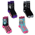 Four-design XRAEART crew sock pack.