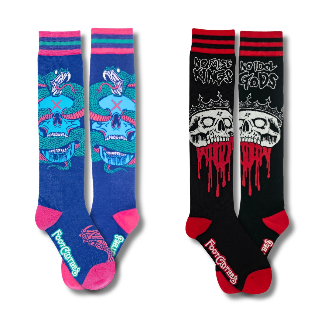 Two-design XRAEART knee-high sock pack.
