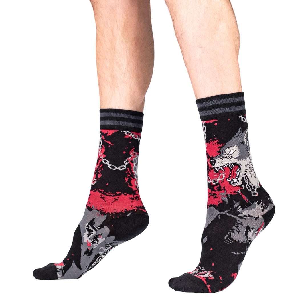 Big Mad Wolf Crew Socks