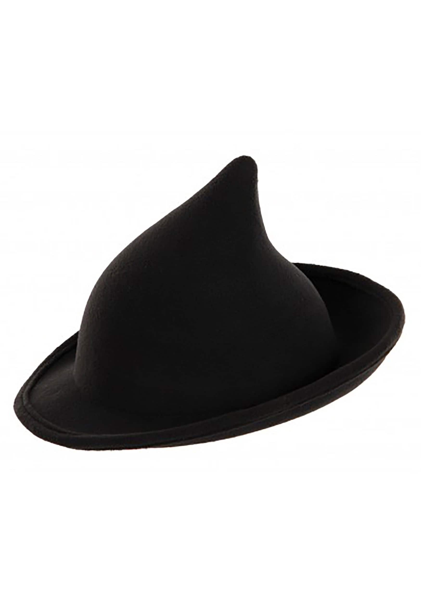 Black modern witch hat.