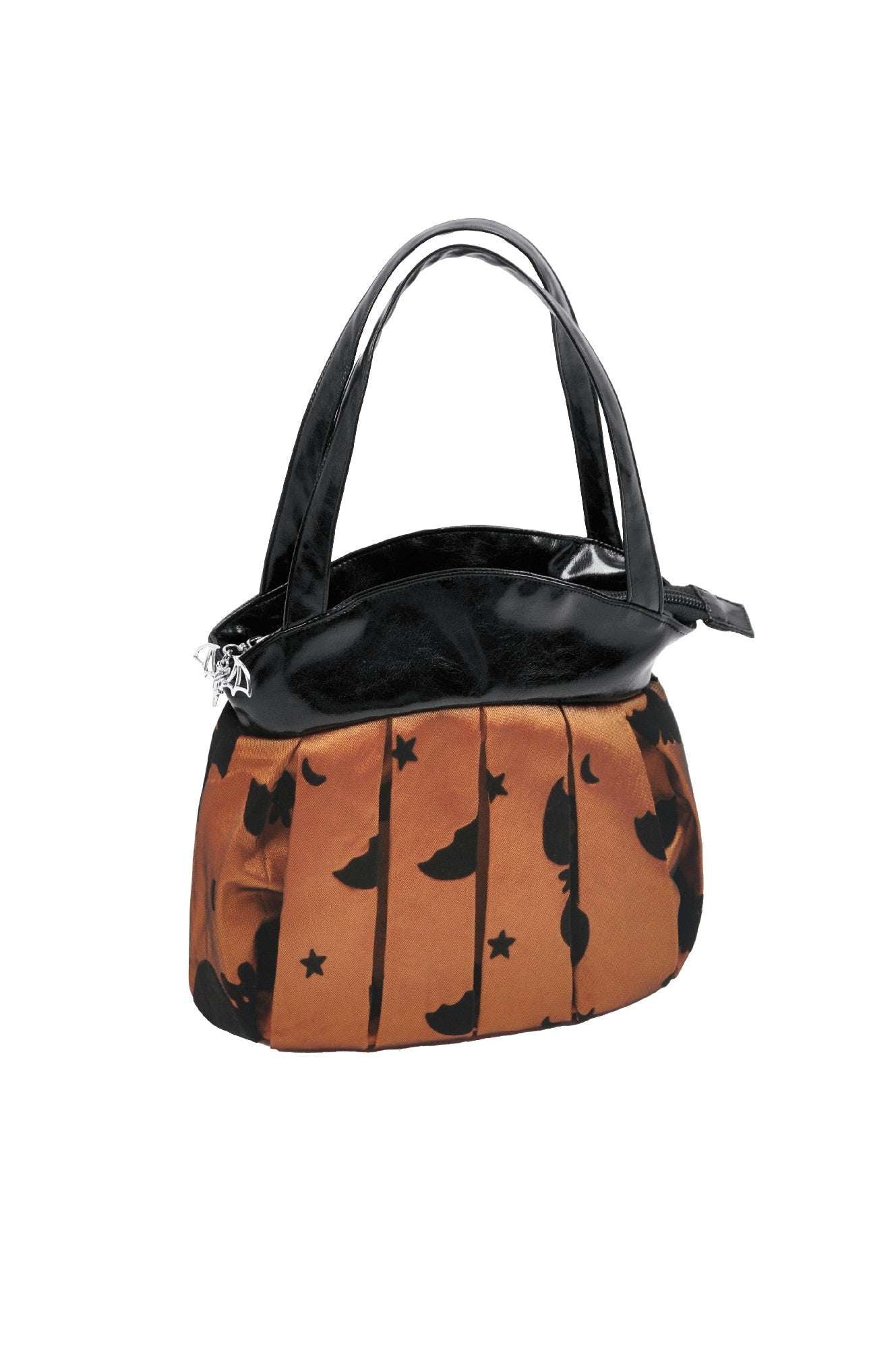 Copper-orange bat mini purse.