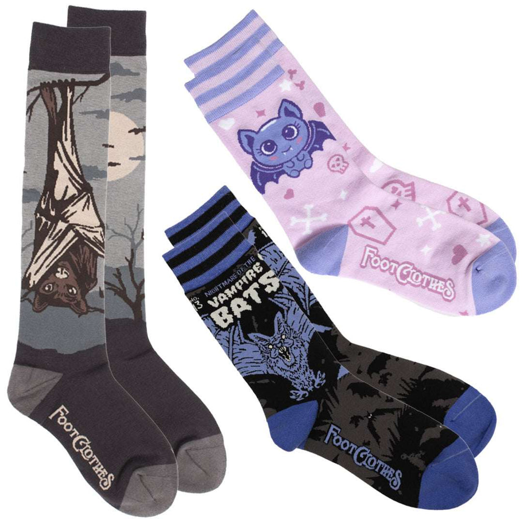 Three-design bat sock pack.