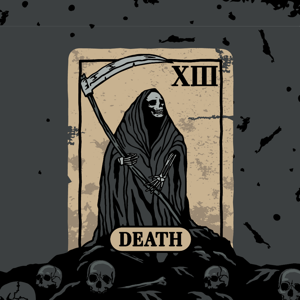 Death Tarot Card Ankle Socks - ResirWrecked Costumes
