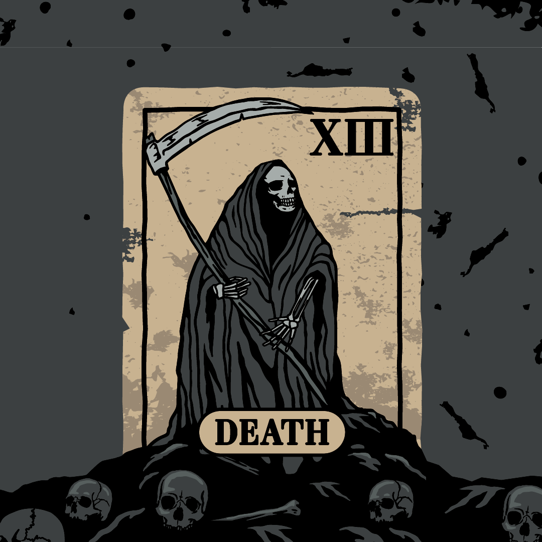 Death Tarot Card Ankle Socks - ResirWrecked Costumes