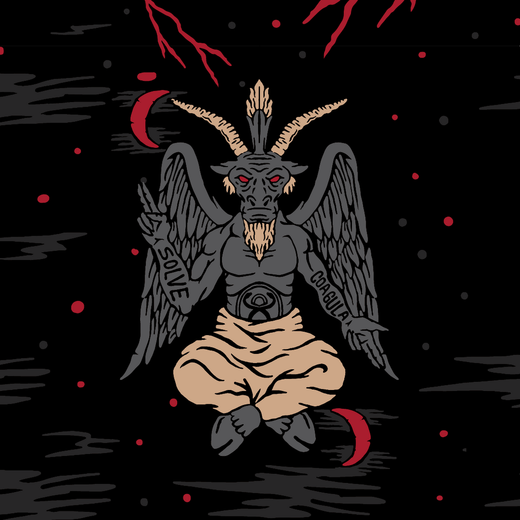 Evil Baphomet Ankle Socks - ResirWrecked Costumes