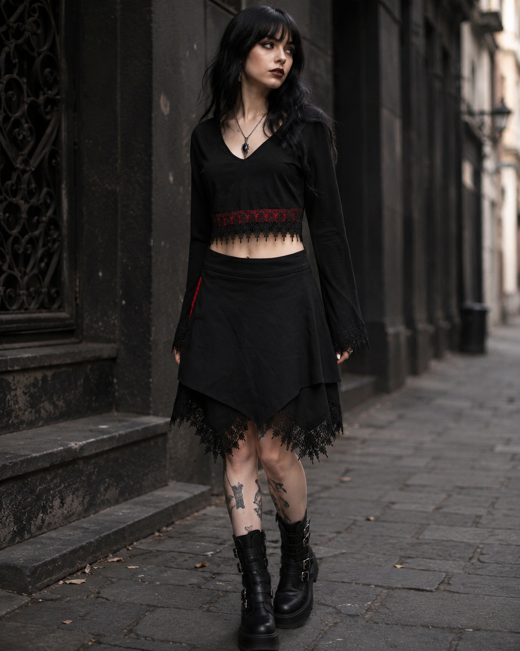 Cathedral Lace Crop Top