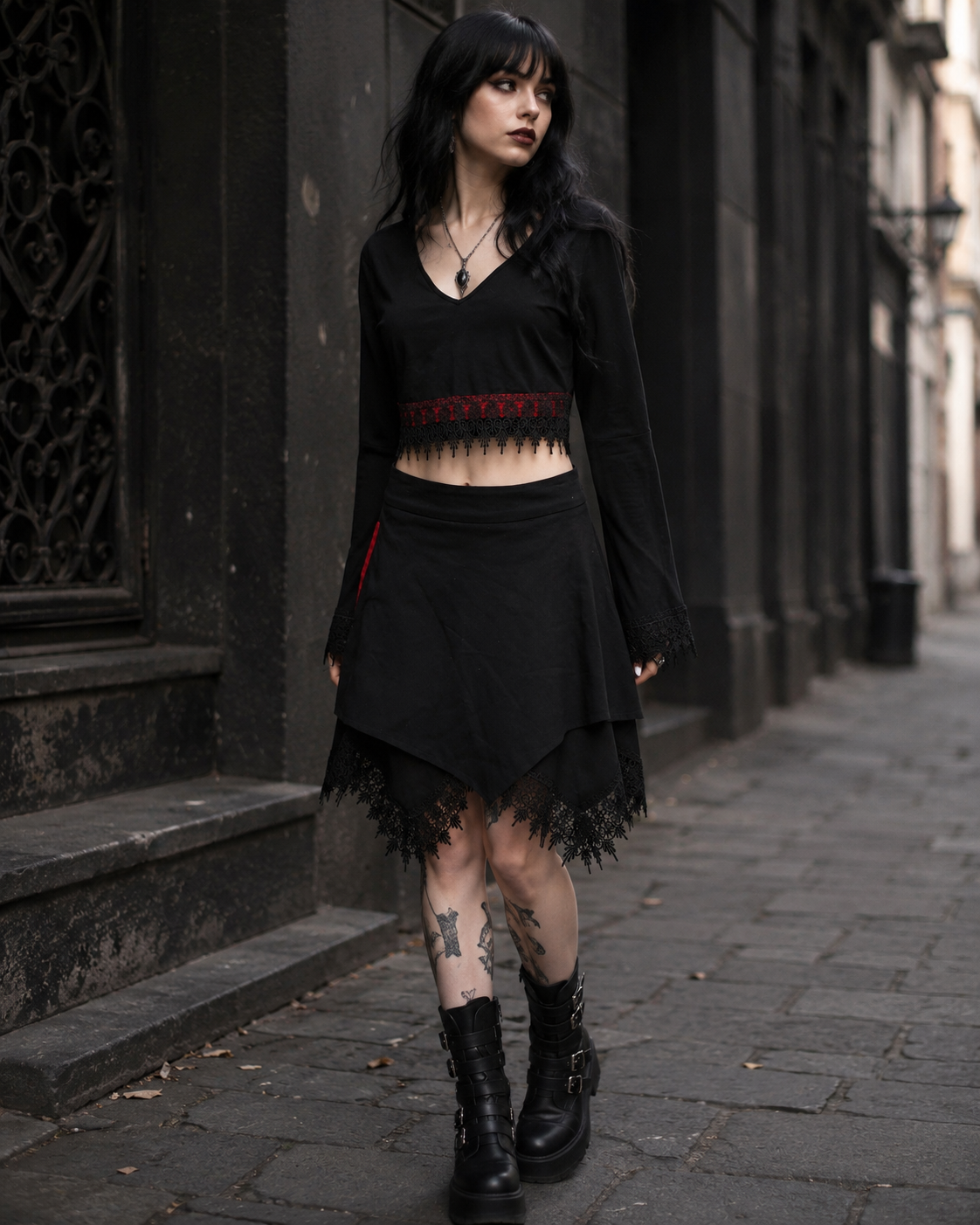 Cathedral Lace Crop Top