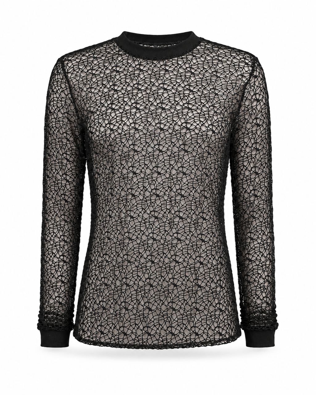 Cathedral Collection black shadow-mesh shirt.