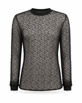 Cathedral Collection black shadow-mesh shirt.