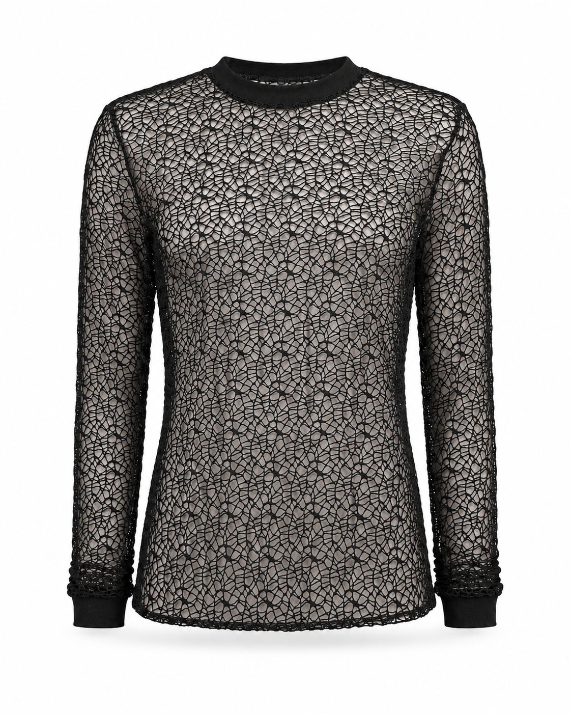 Cathedral Collection black shadow-mesh shirt.
