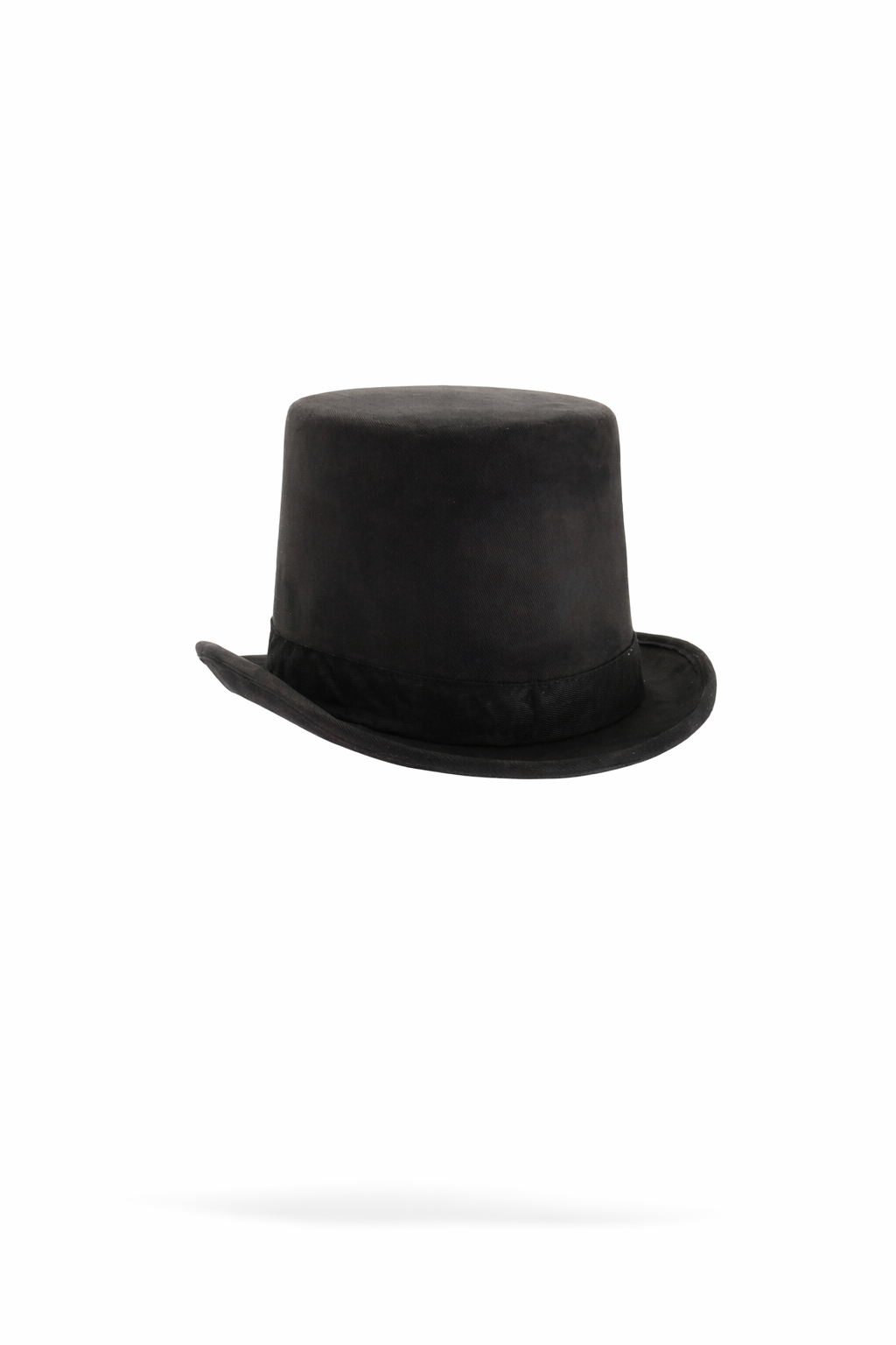 Black coachman top hat.