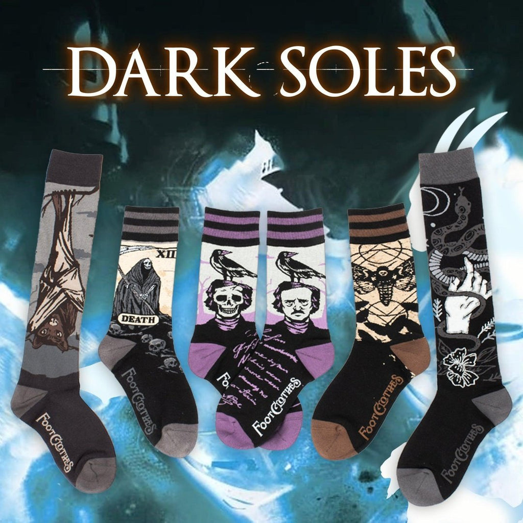 Dark Soles Goth Sock Pack | 5 Designs - ResirWrecked Costumes