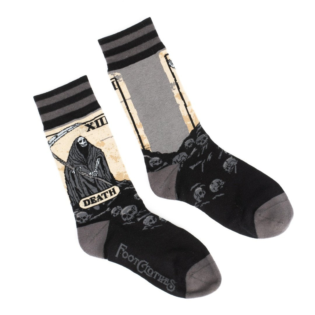 Death Tarot Card Ankle and Crew Sock Pack | 2 Designs - ResirWrecked Costumes