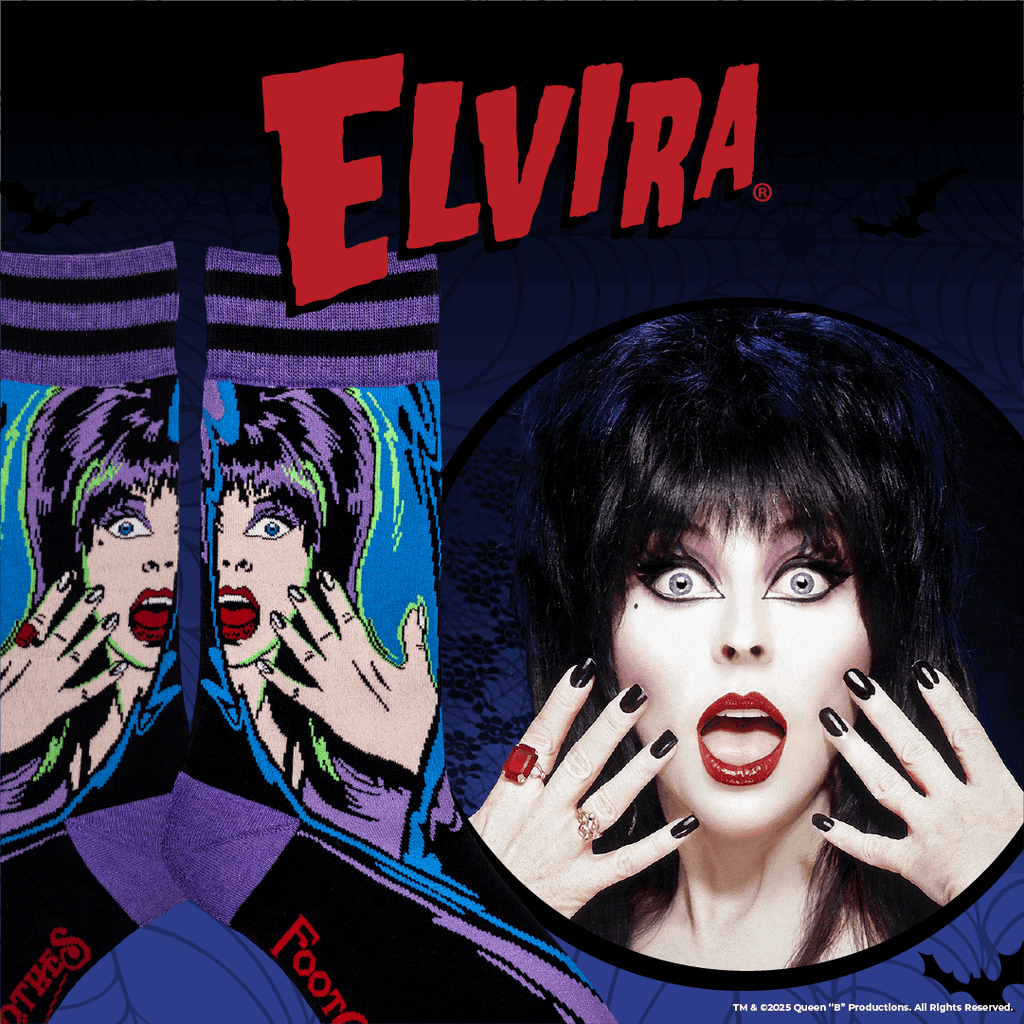 Elvira Unpleasant Dreemz Crew Socks - ResirWrecked Costumes