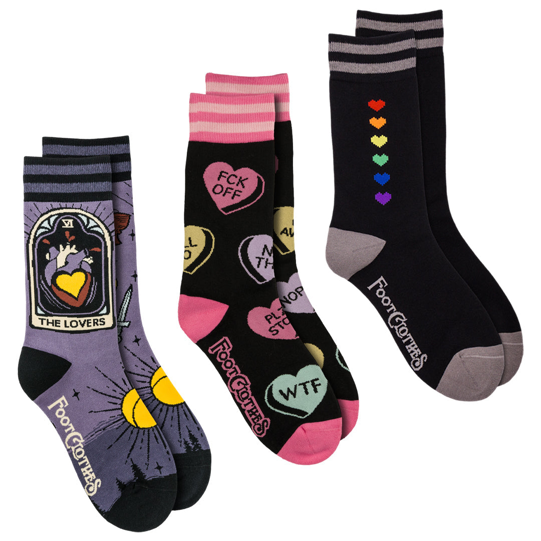 Heart Crew Sock Pack | 3 Designs - ResirWrecked Costumes