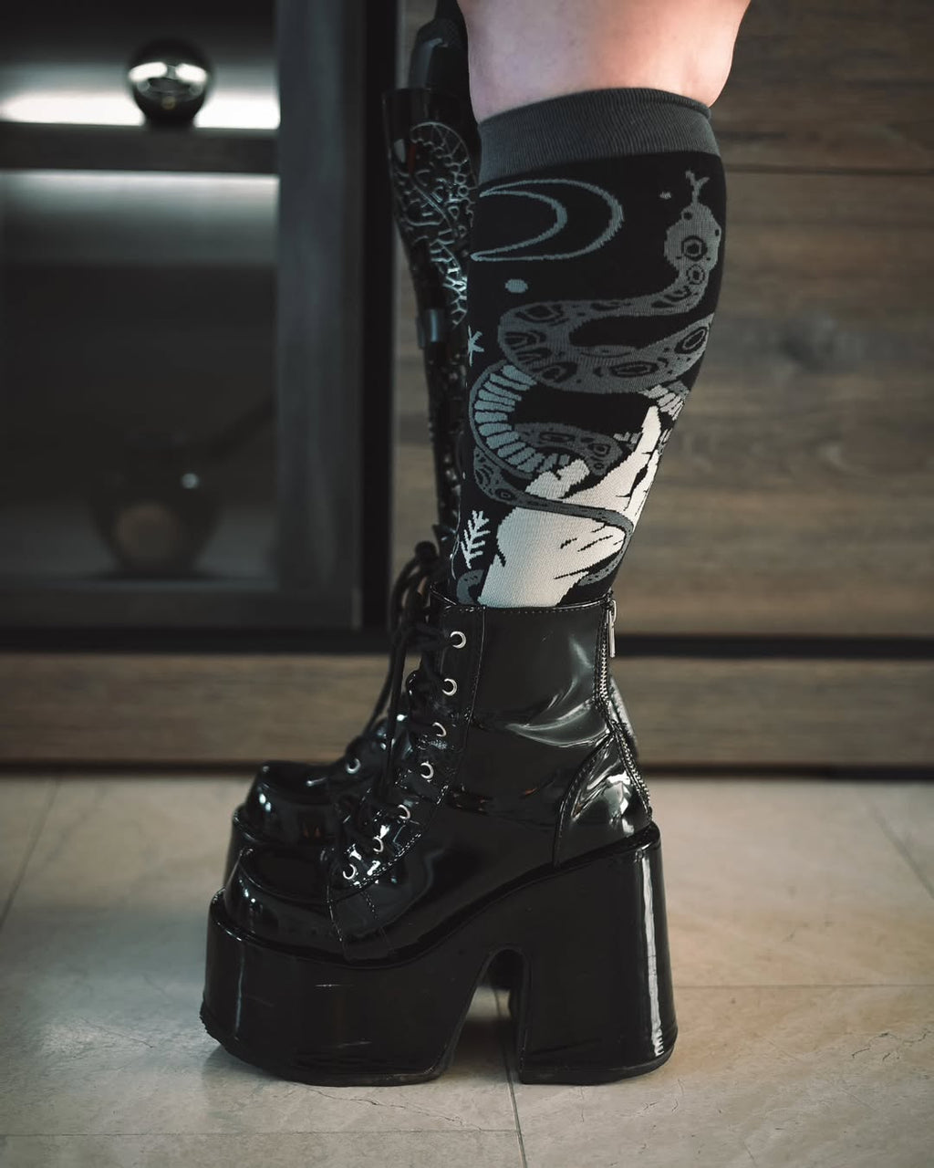 Serpentine Witch Knee Highs - ResirWrecked Costumes