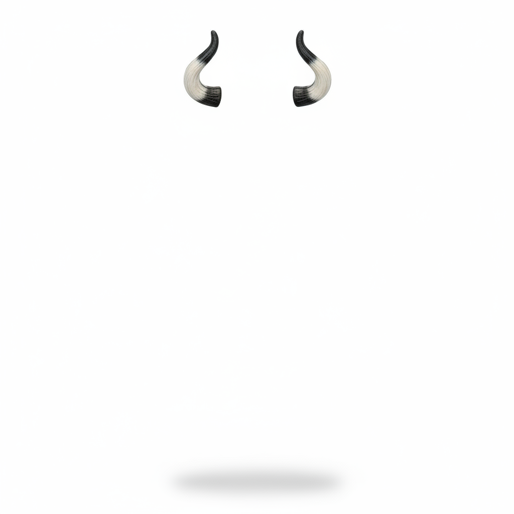 Adult bull costume horns.