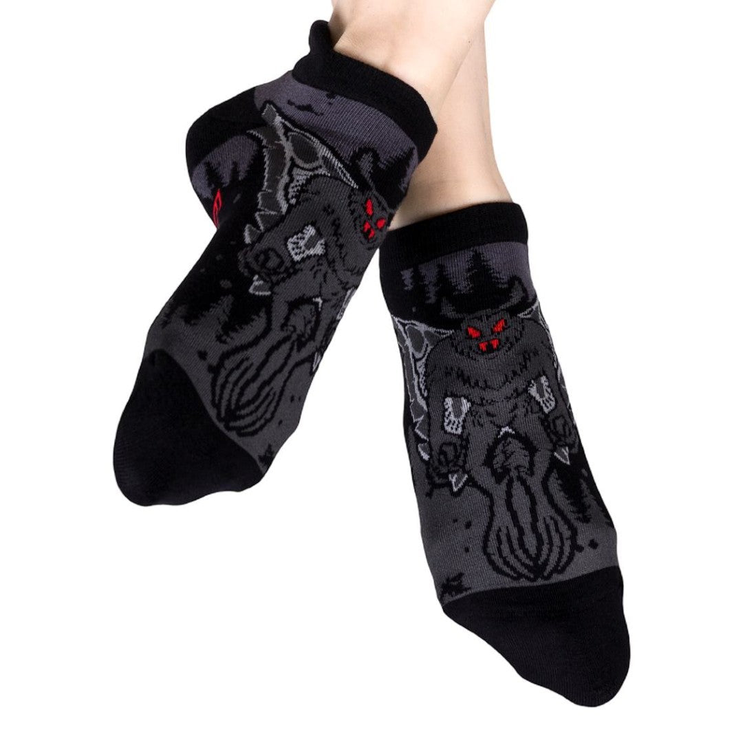 Mothman ankle socks.