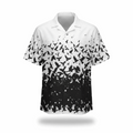 Murder of Crows gradient button-up shirt.