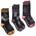 Three-design Nocturnal crew sock pack.