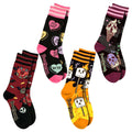 Four-design Not So Sweets crew sock pack.