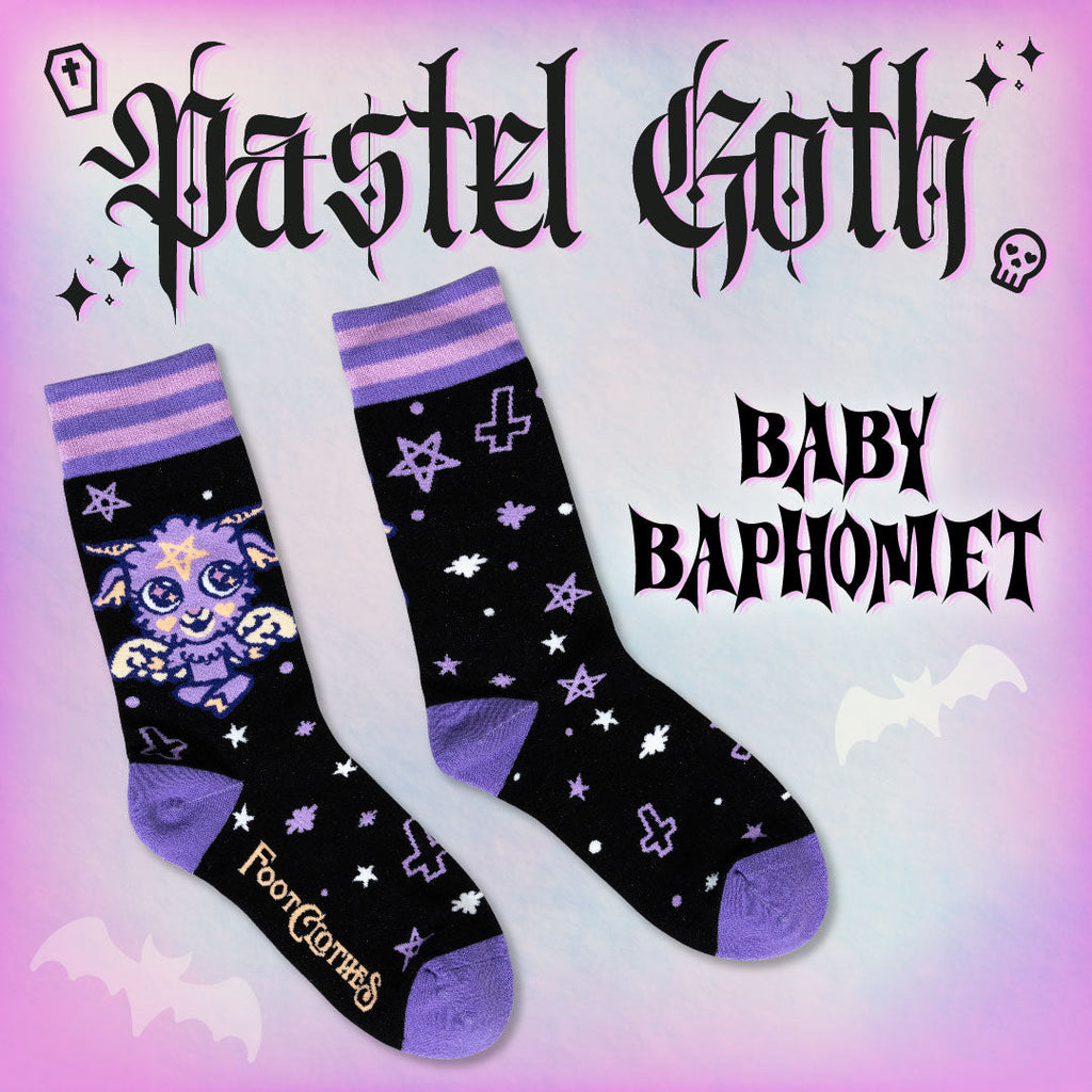 Baby Baphomet Crew Socks - ResirWrecked Costumes