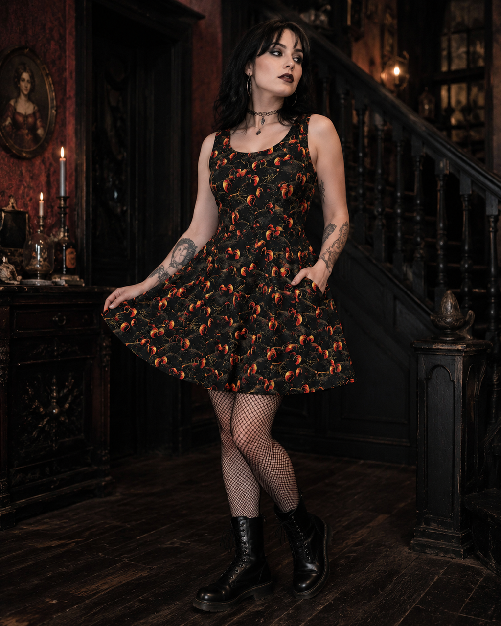 OMG! It’s Rats! Pocket Skater Dress