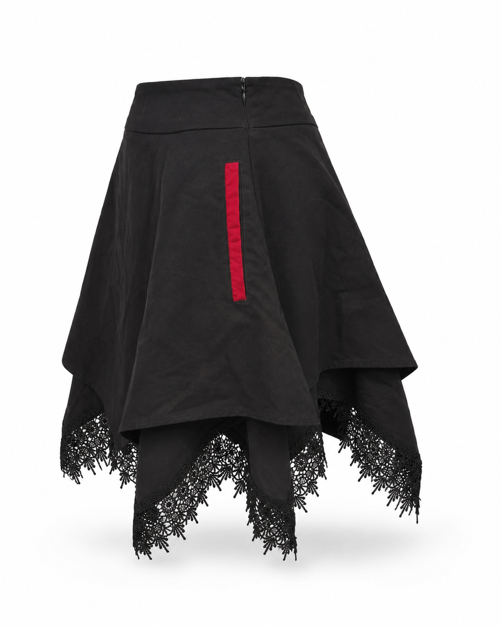 Gothic Cathedral Lace Handkerchief Hem Skirt
