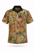 Scattered Tarot button-up shirt.