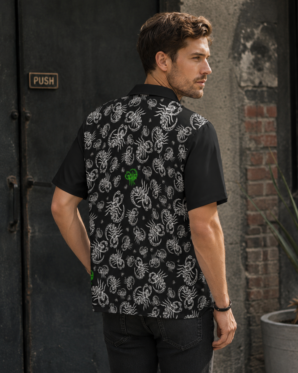 Scorpions Attack Button-Up Aloha Shirt