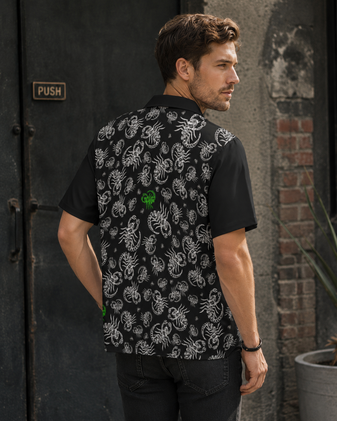 Scorpions Attack Button-Up Aloha Shirt