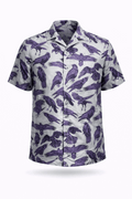 The Flock raven-print button-up shirt.
