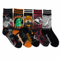 Five-design Ungovernable crew sock pack.
