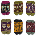 Six-design witchy ankle sock pack.
