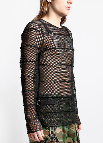 Tripp NYC Mega Mesh Stripe Jersey Top - ResirWrecked Costumes
