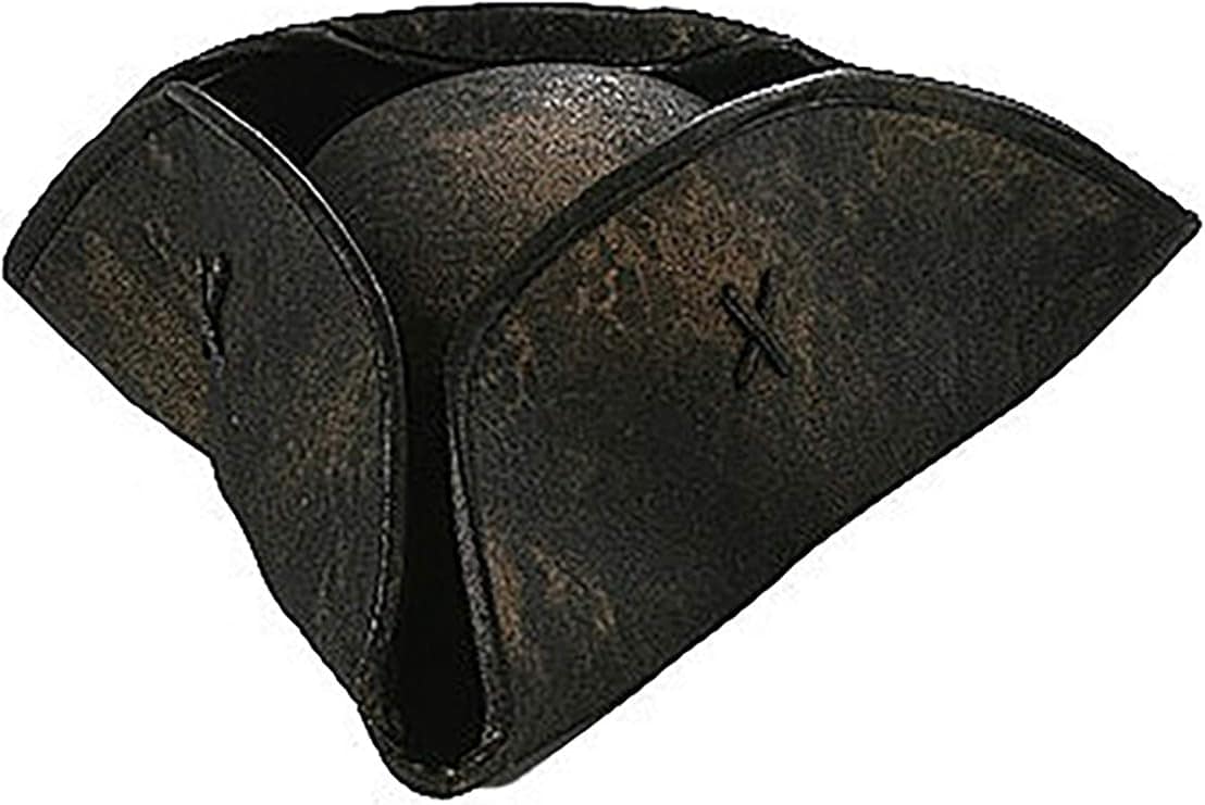 Black Caribbean-style pirate hat.