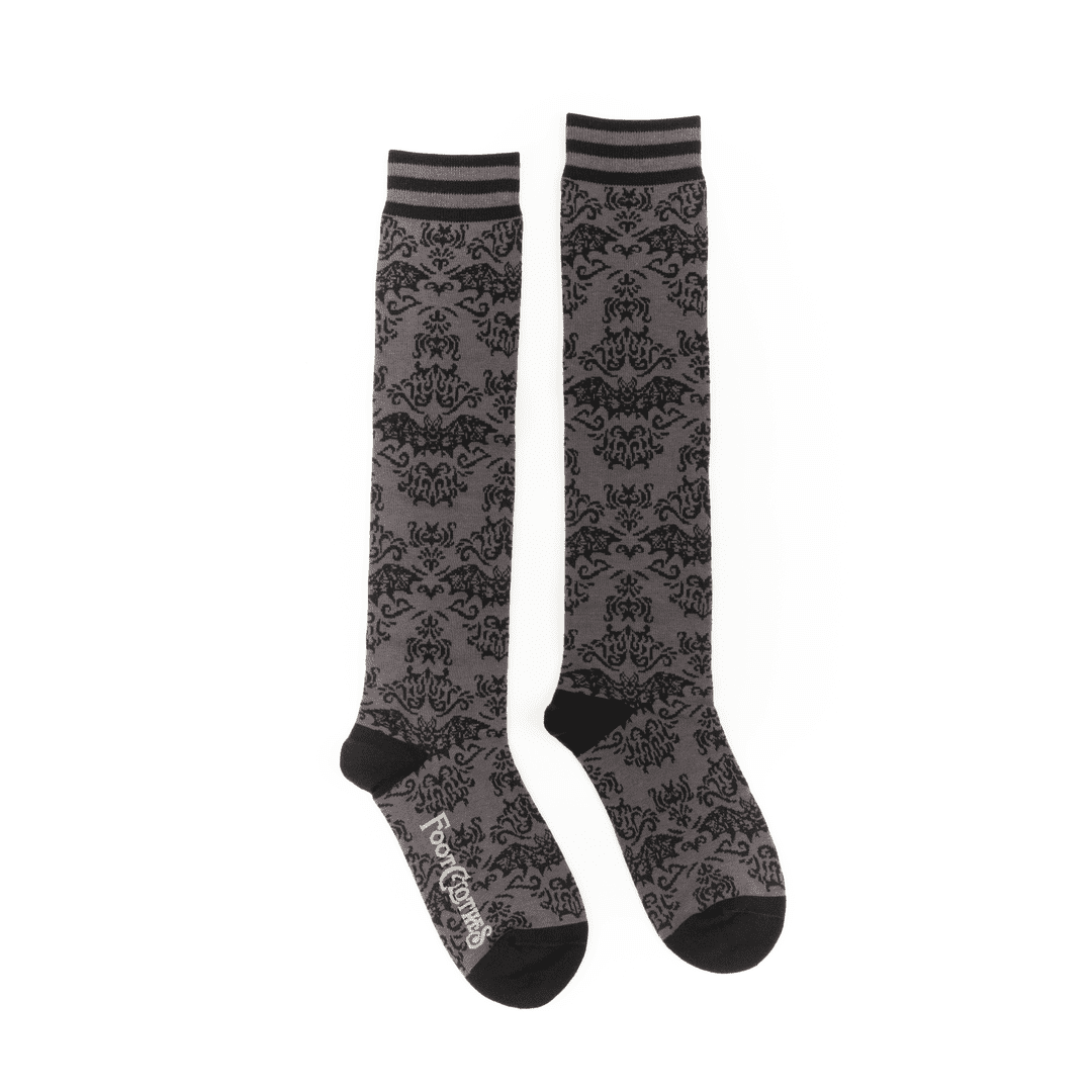 Bat Damask Knee High Socks - ResirWrecked Costumes