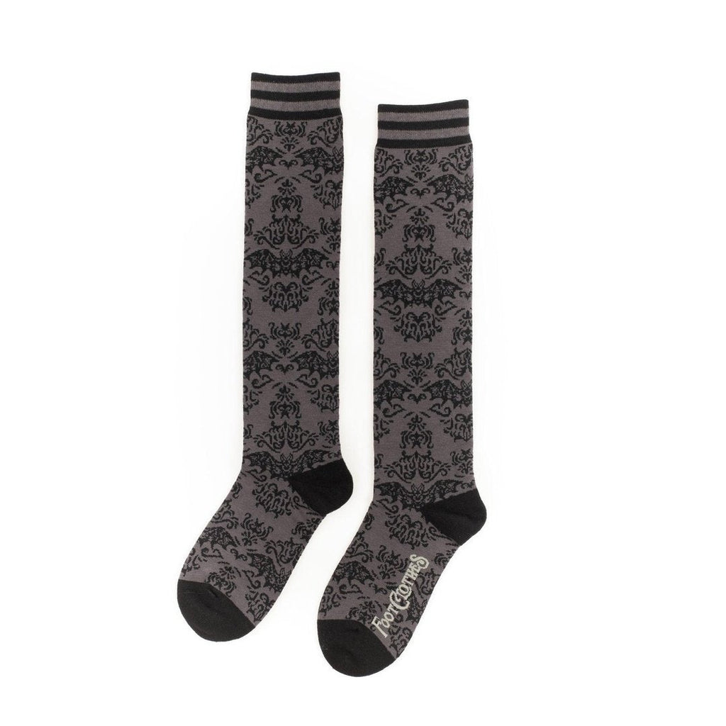 Bat Damask Knee High Socks - ResirWrecked Costumes