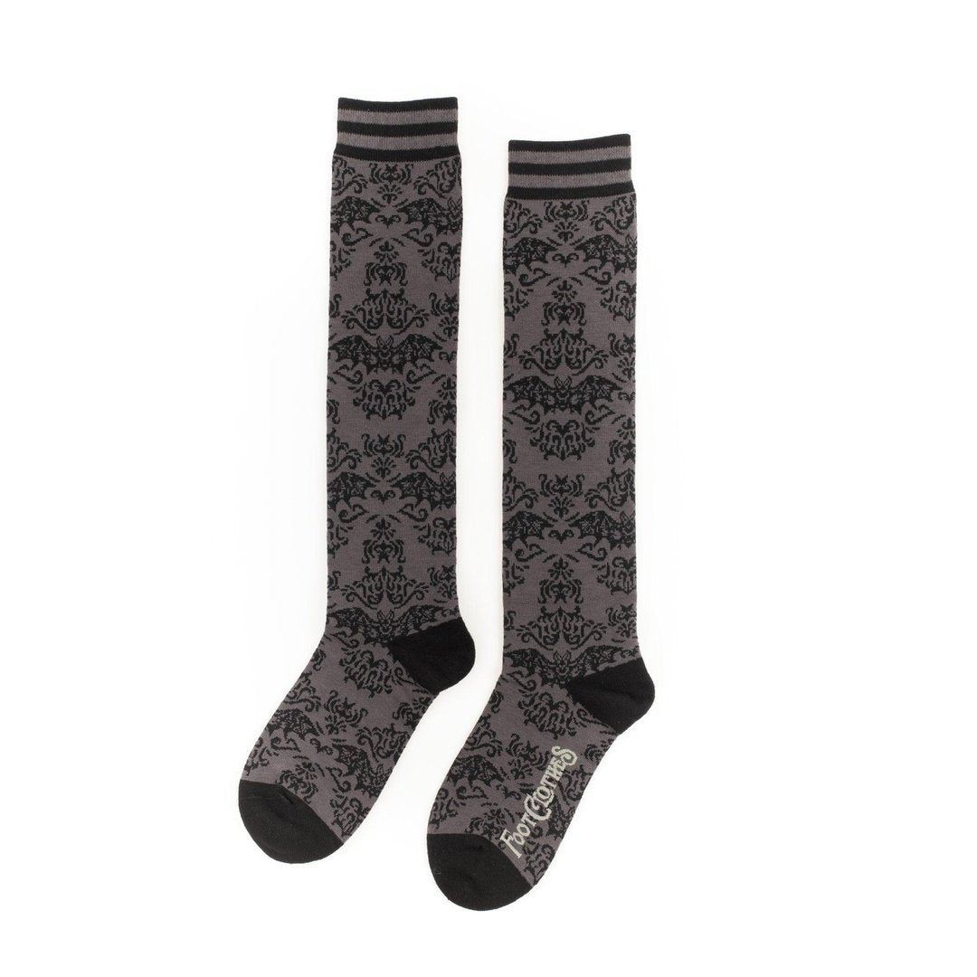 Bat Damask Knee High Socks - ResirWrecked Costumes