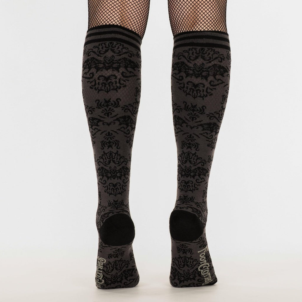 Grey & Black Knee High Sock Pack | 2 Designs - ResirWrecked Costumes