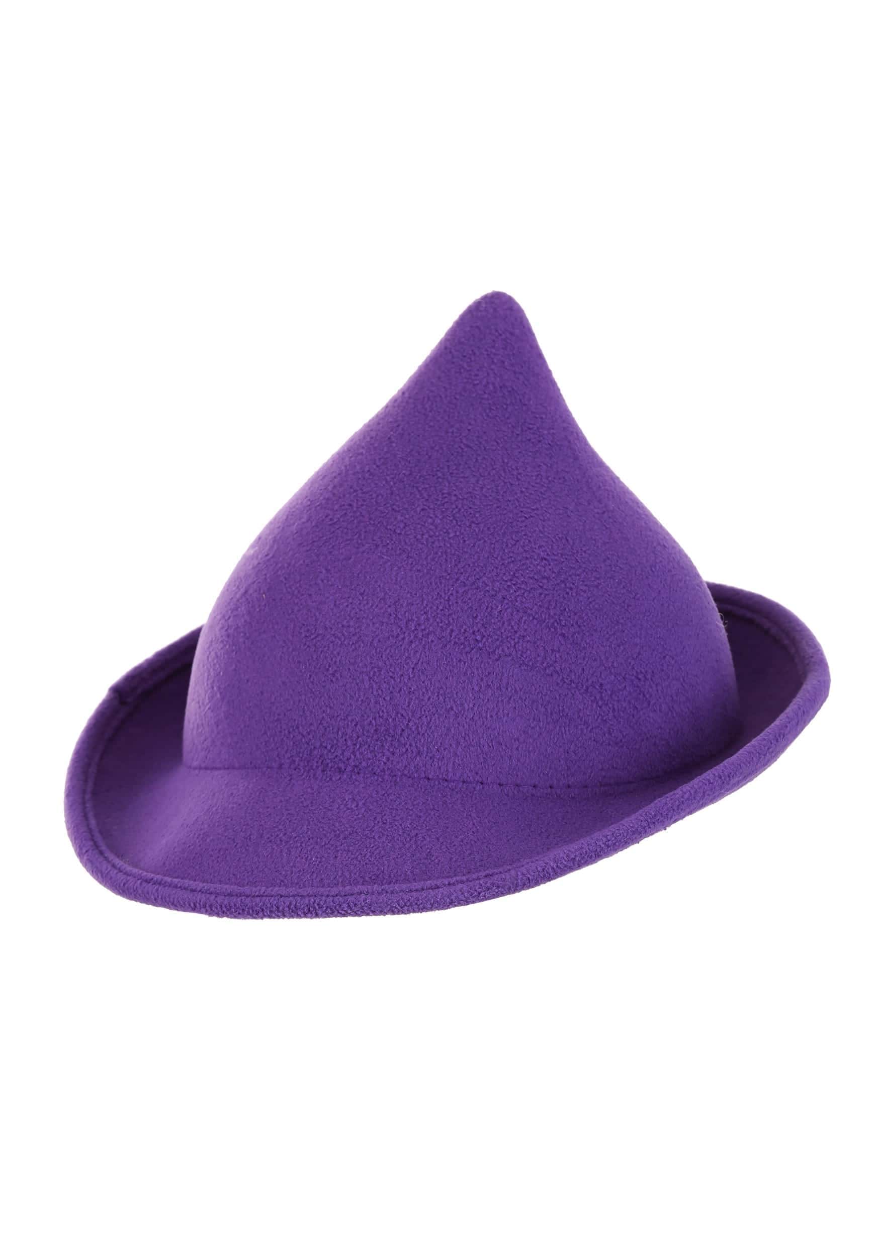 Purple modern witch hat.