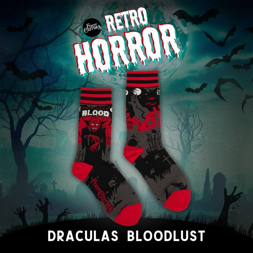 Dracula's Bloodlust Crew Socks - ResirWrecked Costumes
