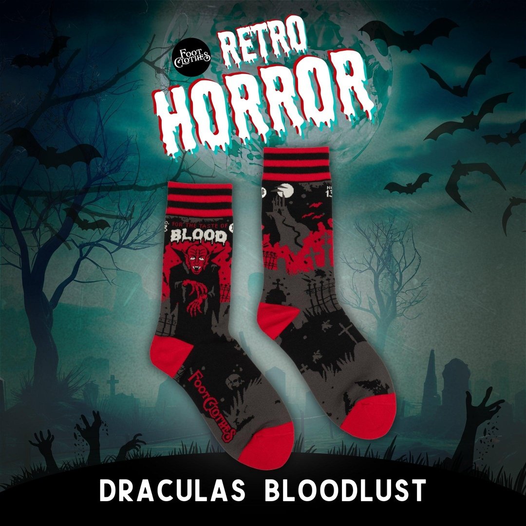 Dracula's Bloodlust Crew Socks - ResirWrecked Costumes