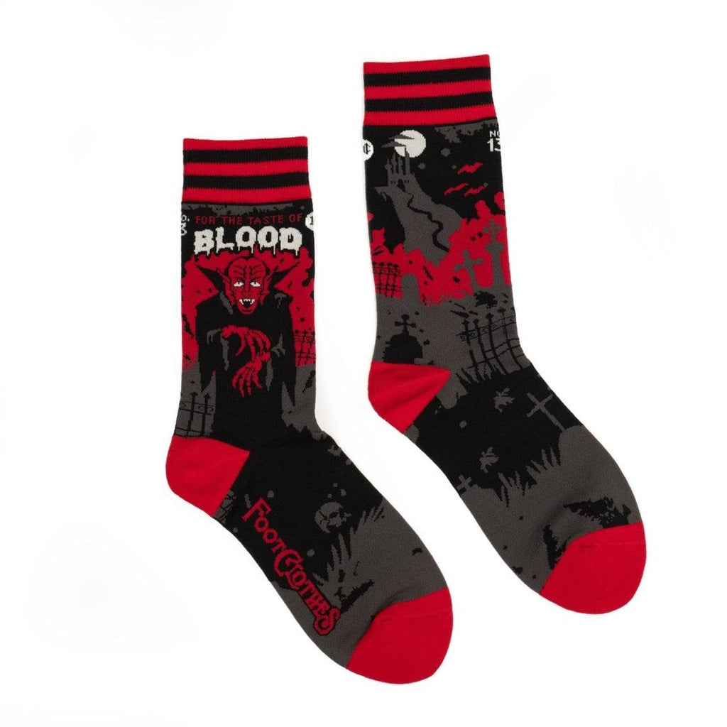 Dracula's Bloodlust Crew Socks - ResirWrecked Costumes